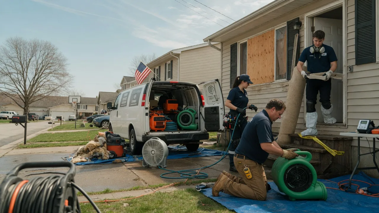 Water Damage Restoration in Mendon, MI near me